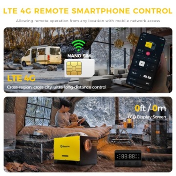ПАРКОВОЧНЫЙ ОБОГРЕВАТЕЛЬ GSM LTE-4/5G 8KW 12V 230V WEBASTO АВТОМАТИЧЕСКОЕ ВКЛЮЧЕНИЕ/ВЫКЛЮЧЕНИЕ LCD