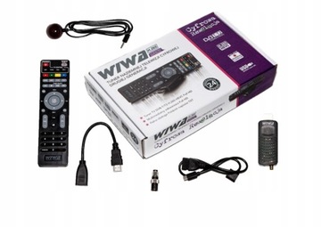 Tuner DVB-T2 WIWA MINI H.265 - mały dekoder do TV naziemnej wpinany w HDMI