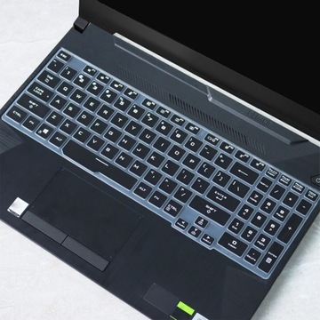 Osłona klawiatury silikonowa uniwersalna do laptopa ASUS TUF Gaming A15 czarna