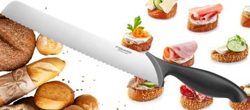 НОЖ ДЛЯ НАРЕЗКИ ХЛЕБА FISKARS С ДЛИННЫМИ ОСТРЫМИ ЗУБЧИКАМИ 23см