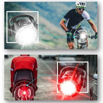 ВЕЛОСИПЕДНЫЕ ФАРЫ ДЛЯ ВЕЛОСИПЕДА СВЕТОДИОДНЫЕ ПЕРЕДНИЕ ЗАДНИЕ С ЗАРЯДКОЙ USB IP67 СИЛЬНЫЙ СВЕТ