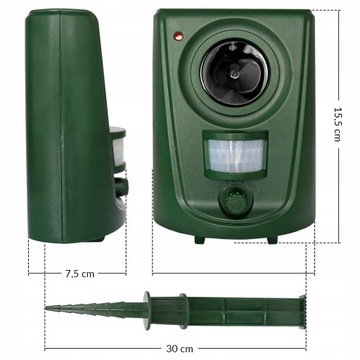 УЛЬТРАЗВУКОВОЙ ОТПУСКАТЕЛЬ ДЛЯ ЖИВОТНЫХ ГРЫЗУНОВ КОШЕК СОБАК ДИКИХ ПТИЦ ЛИСЫ