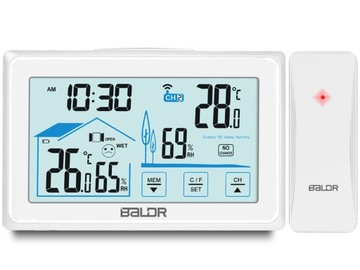 Беспроводная метеопроводная станция погоды гигрометр + датчик