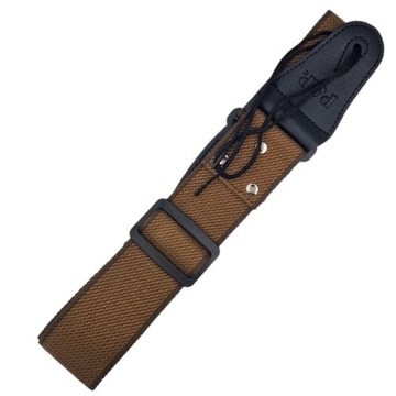 PASEK do gitary SKAUT brązowy mocny -ukulele banjo gitarowy elektryk bas