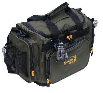 СУМКА JAXON ДЛЯ РЫБАЛКИ С КАРМАНАМИ, ЖЕСТКИМ ДНОМ