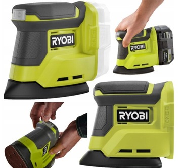 SZLIFIERKA OSCYLACYJNA DELTA AKUMULATOROWA 18V RYOBI + 6x PAPIER ŚCIERNY