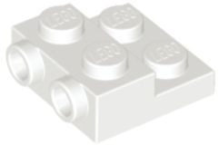 LEGO 2X2X2/3 BIAŁA Z WYPUSTKAMI NR 99206 ZA 2 SZT