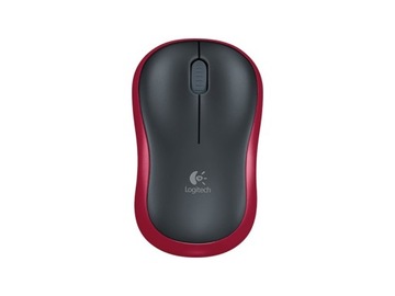 Mysz LOGITECH M185 Czerwony 1000 DPI