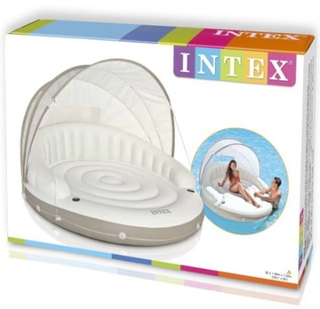 Шезлонг с плавающим матрасом и крышей Intex 58292