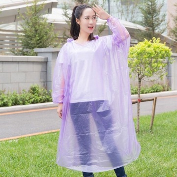 ПЛАЩ из фольги С КАПЮШОНОМ-ПОНЧО-НАКИДКА С КАРМАНОМ COL