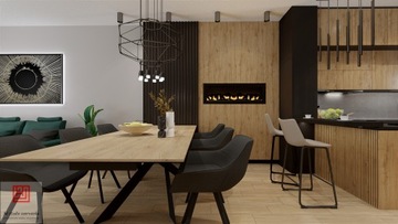 PROJEKT WNĘTRZ wizualizacje KUCHNIA ŁAZIENKA SALON