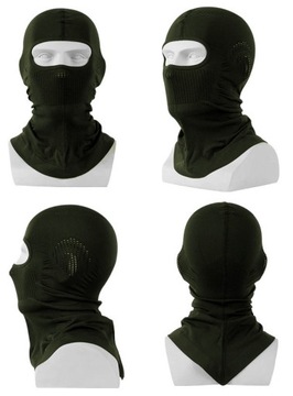 KOMINIARKA BALACLAVA LEKKA OLIV TERMOAKTYWNA WENTYLOWANA DŁUGA ZIELONY