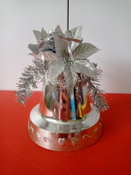 Рождественское украшение, серебряный подвесной колокольчик