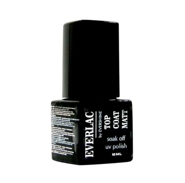 EVERLAC lakier hybrydowy matujący TOP MATT NO WIPE 8ml