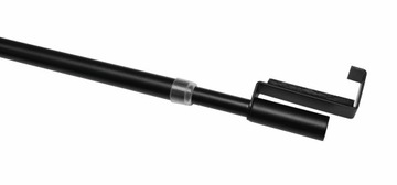 Pręt do zazdrostek zaciskowy 7/9mm czarny 60-90cm