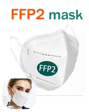 40x MASKA MASECZKA KN95 FFP2 5-warstw CE FILTR 95%