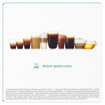 Капсулы Nescafe Dolce Gusto Flat White, 16 порций кофе.