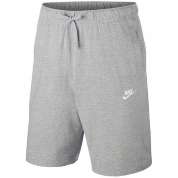 NIKE Spodenki krótkie szorty szare Nike Sportswear Club Fleece r. S