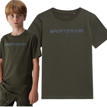 T-SHIRT CHŁOPIĘCY 4F KOSZULKA BAWEŁNA TTSHM0797