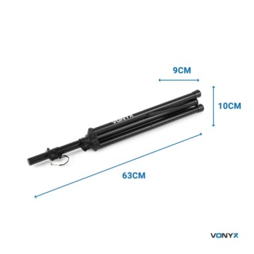 2 штатива с колонной до 20 кг. РЕГУЛИРОВКА 67–115 см.