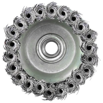 ЩЕТКА ПРОВОЛОЧНАЯ ЩЕТКА 100мм М14 ДЛЯ УГЛОВОЙ ШЛИФМАШИНЫ.