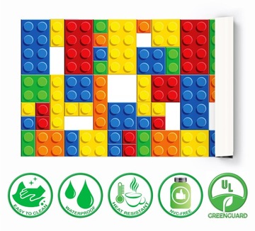 mata ochronna na biurko 90x45 jak klocki lego