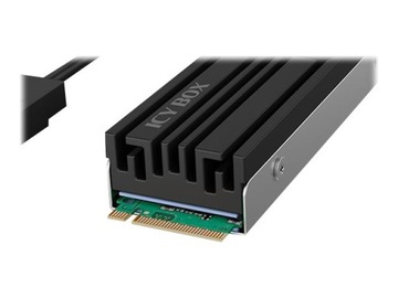 ICY BOX IB-M2HSF-703 Радиатор SSD-накопителя 2 см Черный, Серый 1 шт.