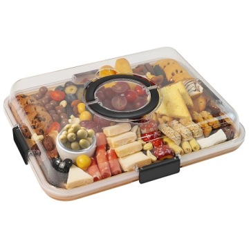 WELLHAUS ПОРТАТИВНАЯ СЫРНАЯ ЗАКУСОЧНАЯ ДОСКА С КРЫШКОЙ ДЛЯ ПИКНИКА