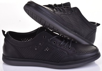 MĘSKIE PÓŁBUTY ELEGANCKIE MOKASYNY BUTY EKOSKÓRA LEKKIE PRZEWIEWNE