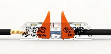 60 x Szybkozłączka 2x0,2-4mm² WAGO 221-2411