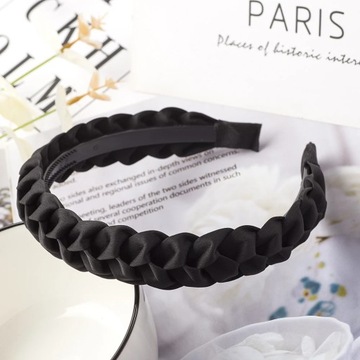 Fashion Solid Color Braid Hairbands For Women Weaving New Non-slip