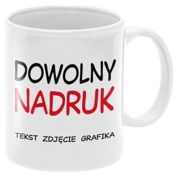 KUBEK Z NADRUKIEM GRAFIKA LOGO ZDJĘCIE dowolne CERAMICZNY 330 ml jakość