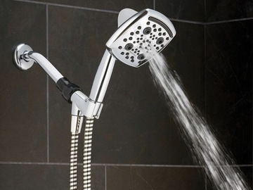 ZESTAW PRYSZNICOWY z wodospadem SŁUCHAWKA PRYSZNICOWA 6F Z WĘŻEM -58% WODY
