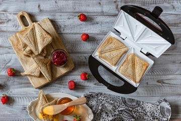 Сэндвичница Керамический тостер для сэндвичей для хрустящих тостов 850 Вт