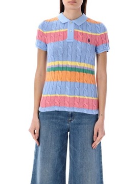 T-shirt damski dekolt Ralph Lauren rozmiar L
