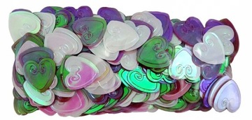 Konfetti Kształt SERCA Cekiny Ozdoby Dekoracyjne