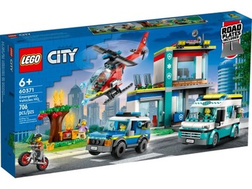 LEGO City 60371 Parking dla pojazdów uprzywilejowanych