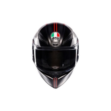 Поясной шлем AGV K1 S Черный/Серый/Красный Матовый L