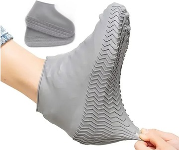 OCHRANIACZE NA BUTY WODOODPORNE SILIKONOWE PRZECIW DESZCZOWE L UNIWERSALNE