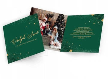 Рождественские открытки с фото-пожеланиями
