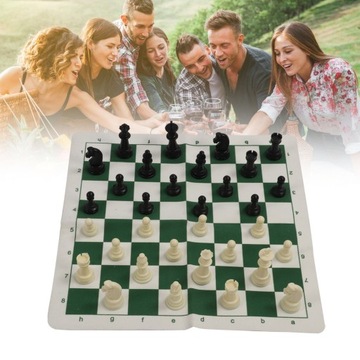 Zestaw warcabów szachowych 13,8 cala plansza 2 w 1 antypoślizgowa wysokość