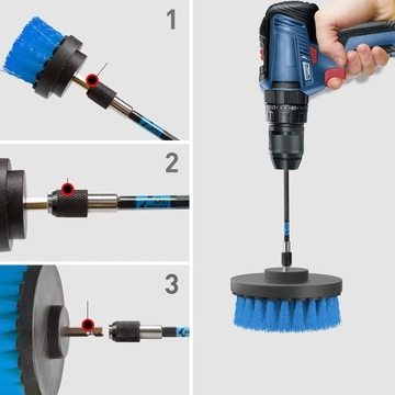 НАСАДКИ ДЛЯ ДРЕЛ, 5 ШТ., УДЛИНЕННАЯ ЭЛЕКТРИЧЕСКАЯ ЩЕТКА ДЛЯ ЧИСТКИ