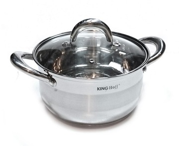 Garnki stalowe KINGHoff Silver 12 ele. KH-1098