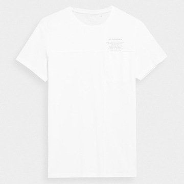 T-Shirt 4F 4FSS23TTSHM299 10S biały XL SP