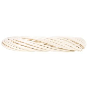 Белый плетеный венок для украшения дверей, столов, окон, стен, 25 см.