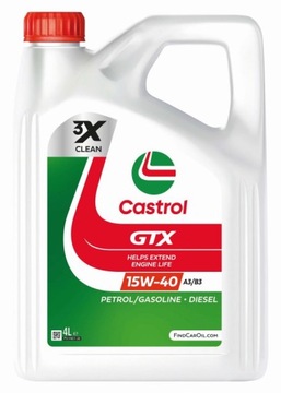 CASTROL OLEJ CASTROL 15W40 4L GTX A3/B4 SP