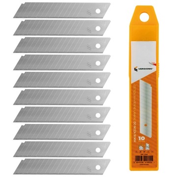 OSTRZA DO NOŻA OSTRZE WYMIENNE ŁAMANE NOŻYKA TAPECIAKA 18MM 10 SZTUK ZAPAS