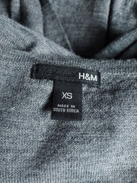 H&M sweter 100% merynos merino XS