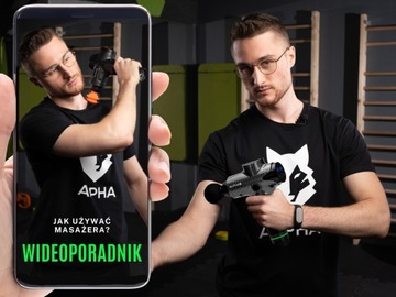 МАССАЖНЫЙ ПИСТОЛЕТ PRO ALPHA МОЩНЫЙ МАССАЖЕР ДЛЯ СПИНЫ НОГ