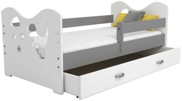 ДЕТСКАЯ КРОВАТЬ 160Х80 ДЕТСКАЯ, БЕЛАЯ B3 БЕСПЛАТНО